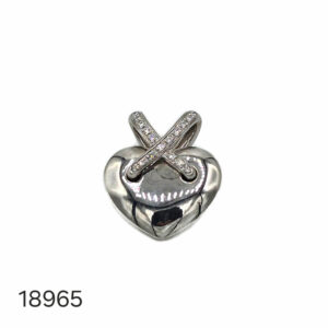 Pendentif Coeur Chaumet Or Blanc