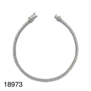 Bracelet Rivière Diamant Or Blanc