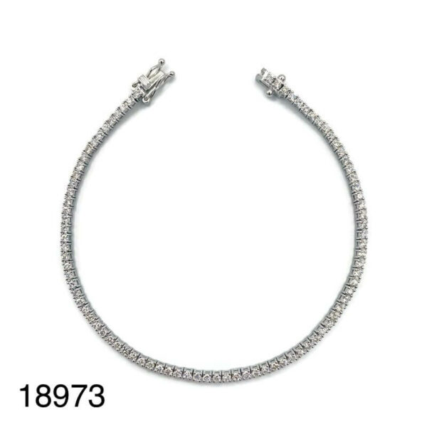 Bracelet Rivière Diamant Or Blanc