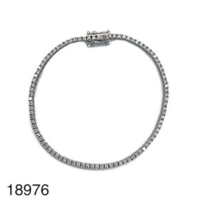 Bracelet Rivière Or Blanc