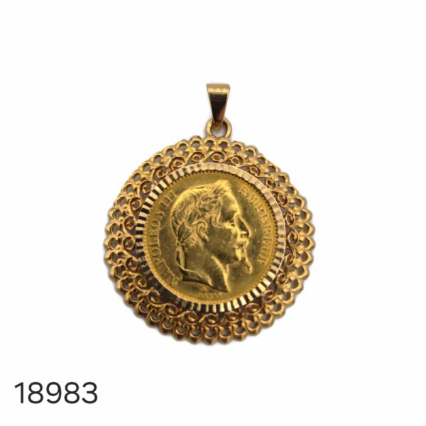 Pendentif Porte Pièce 20 Francs Napoléon