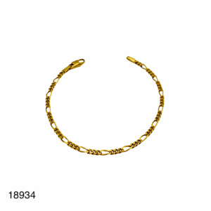Bracelet Maille Figaro Or Jaune 18K