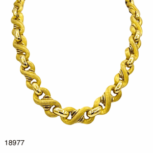 Collier Maille en Huit Or Jaune 18K