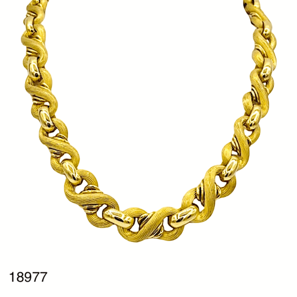 Collier Maille en Huit Or Jaune 18K