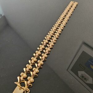 Bracelet Maille Fantaisie Or Jaune 18K