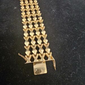 Bracelet Manchette Or Jaune 18K