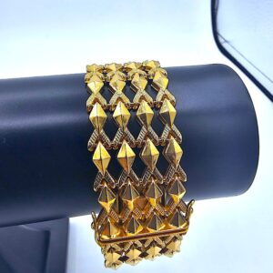 Bracelet Manchette Or Jaune 18K