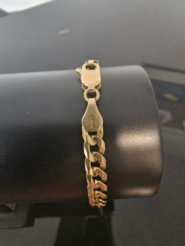 Bracelet Maille Gourmette Or Jaune 18K