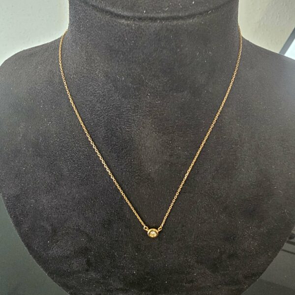 Collier Or Jaune Diamant Maille forçat