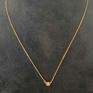 Collier Or Jaune Diamant Maille forçat