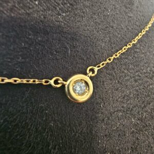 Collier Or Jaune Diamant Maille Forçat