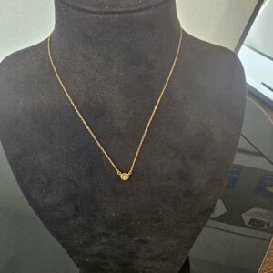 Collier Or Jaune Diamant Maille Forçat
