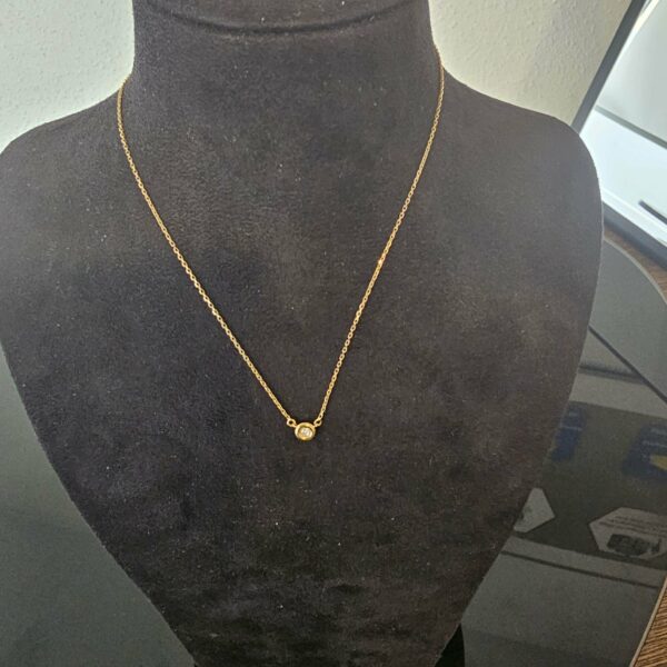 Collier Or Jaune Diamant Maille Forçat