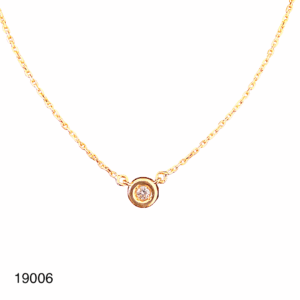 Collier Or jaune Diamant Maille Forçat 18K