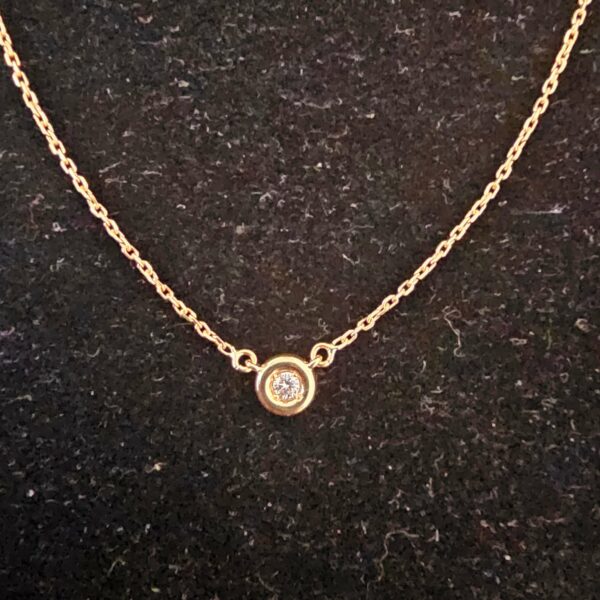 Collier Or jaune Diamant Maille Forçat