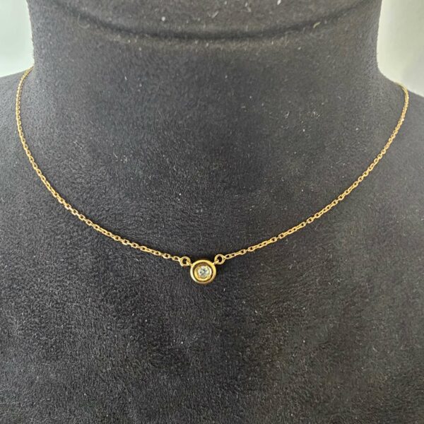 Collier Or Jaune Diamant Maille Forçat