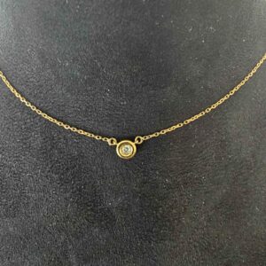 Collier Or Jaune Diamant Maille Forçat