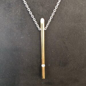 Collier Or Blanc Or Jaune Maille Forçat 18K