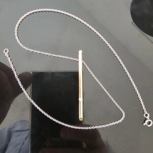 Collier Maille Forçat Or Blanc Or Jaune 18K