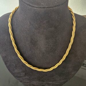 Collier Maille Tressé Or Jaune 18K