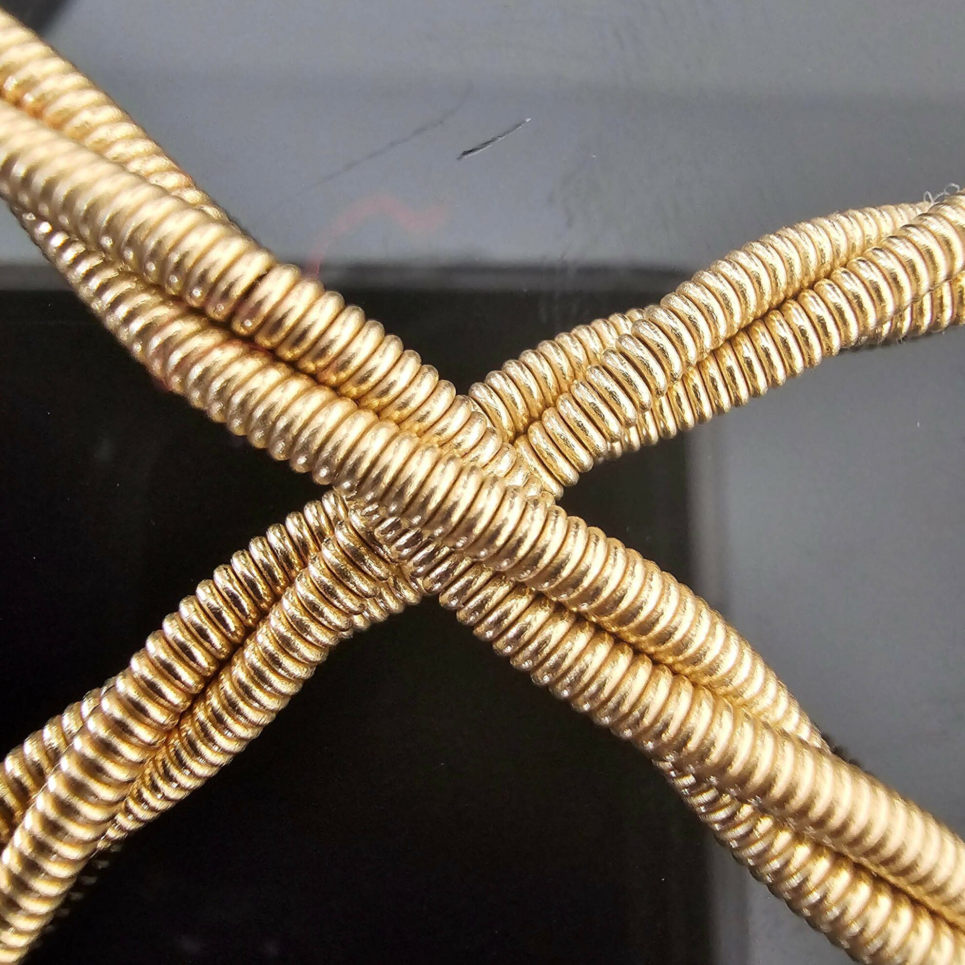 19010 Collier Maille Tressé Or Jaune 18K 9 Collier Maille Tressé Or Jaune 18K