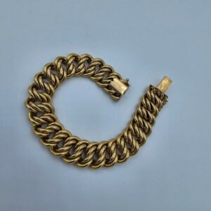 Bracelet Maille Américaine Or Jaune