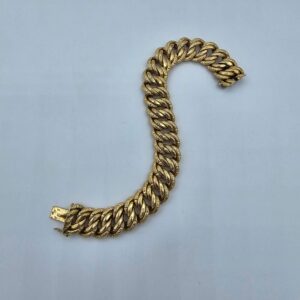 Bracelet Maille Américaine Or Jaune
