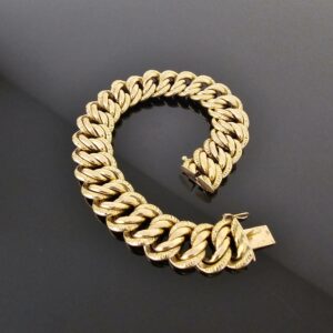 Bracelet Maille Américaine Or Jaune