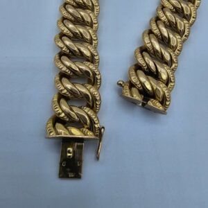 Bracelet Maille Américaine Or Jaune
