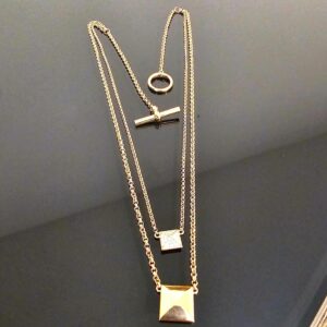 Collier Hermes Or Rose