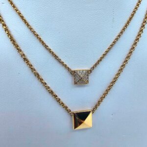 Collier Hermes Or Rose