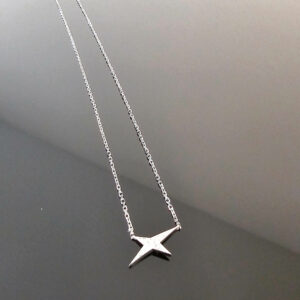 Collier Maille Forçat Or Blanc