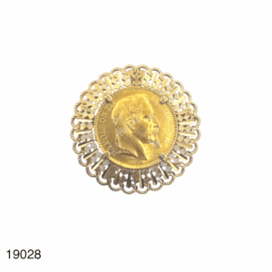Pendentif Porte Pièce Or Jaune 18K