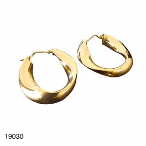 Boucles D'Oreilles Torsadée Or Jaune 18K