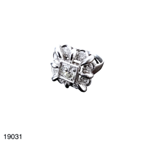 Bague Vintage Or Blanc Diamants