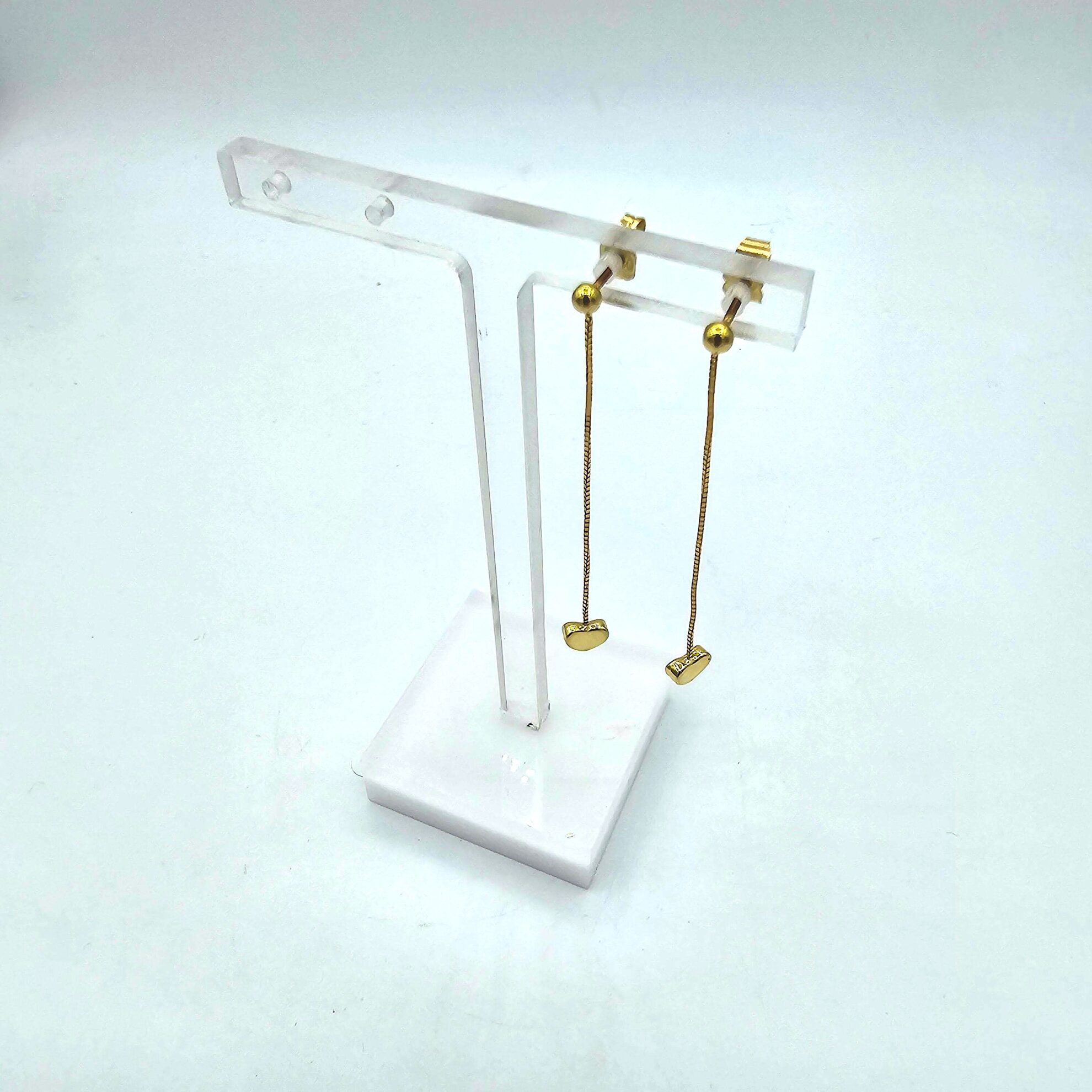 19032 Boucles D’Oreilles Or Jaune 18K Coeur Boucle d'oreilles pendantes or jaune coeur