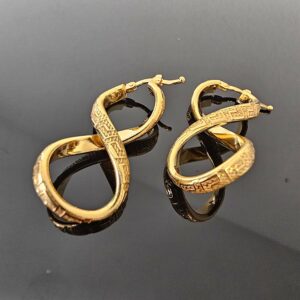 Boucles D'oreilles Or Jaune Torsadée 18K