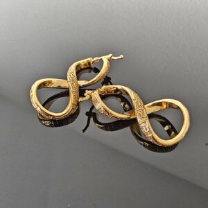 Boucles D'Oreilles Or Jaune 18K Torsadées