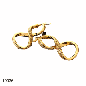 Boucles D'Oreilles Or Jaune 18K Torsadée