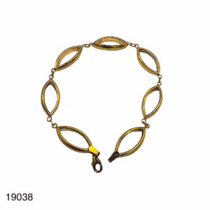 Bracelet Maille Ovale Lisse Or Jaune