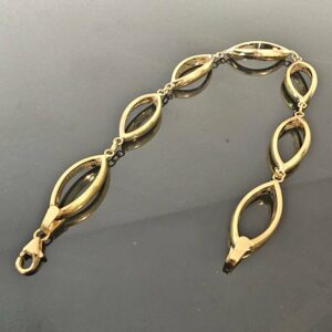 Bracelet Maille Ovale Or Jaune 18K