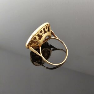 Bague Porte Pièce or Jaune 18K
