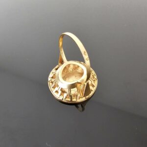 Bague Porte Pièce Or Jaune 18K