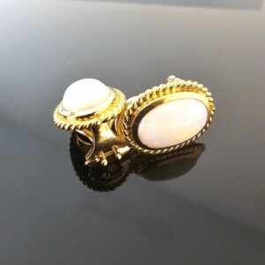 Boucles D'Oreilles Opales Or Jaune 18K