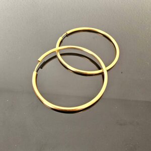 Boucles D'Oreilles Créoles Or Jaune