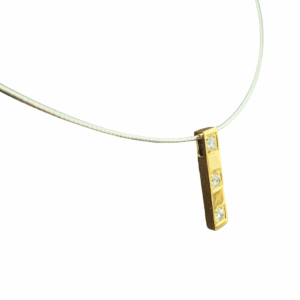 Collier Or Blanc Souple Torque or Jaune