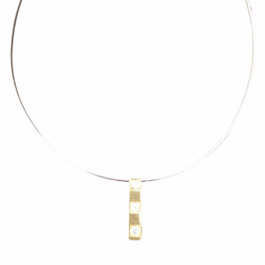 Collier Or Blanc Bi Color Souple