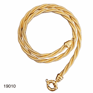 Collier Maille Tressée Or Jaune 18K