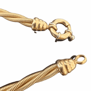 Collier Maille Tressé Or Jaune 18K