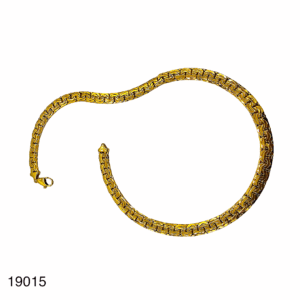 Collier Maille Haricot Double Or Jaune